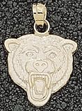 Chicago Bears Solid 14K Gold Bear Logo Pendant