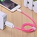 Mpow MFI Certified Visible EL Flowing Current Charge and Sync Cable for iPhone 6s/6s Plus, iPhone 6/5S/5/5C, iPod 7, iPad Air-Pink