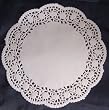Paper Doilies - 10.5" Round - 16 piece pack - Wedding Party Supplies Tableware - White Floral Design