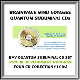 BMV Quantum Subliminal CD Set- 4 SUBLIMINAL CDs - Advanced Psychic Ability / Psychic Development Program (ESP, Clairvoyance, Dreams, Astral Travel & Telepathy - Develop Supernatural Powers - Paranormal / Psychic CD Collection with Brainwave Entrainment Technology & NLP (4 CDs: Psychic Ability, Lucid Dreaming, Astral Projection / Out of Body Experiences, Remote Viewing / Remote Viewer Aid)