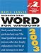 Book Microsoft Office Word 2003 for Windows (Visual QuickStart Guide)