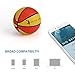 MUSIC ANGEL®Portable Wireless Bluetooth Speaker with Basketball handmade Design 12 Hours Playtime Speakers Compatible with iPhone iPad Android and Desktop Devices for Indoor/Outdoor/Shower Usage