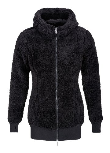 Bench Damen Pl&uuml;schjacke WILDERNESS, black, XS