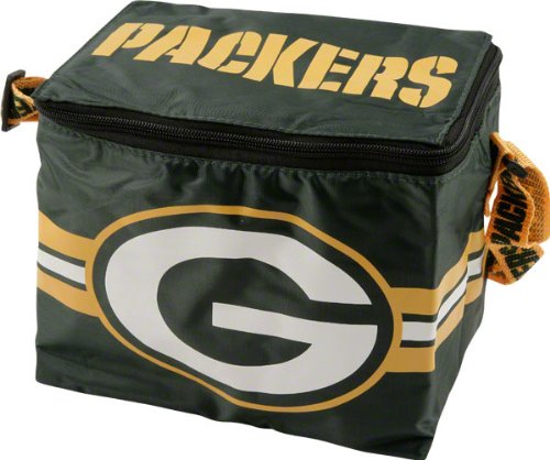 Green Bay Packers Lunch Bag: 6 Pack Zipper Cooler