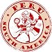 Wallmonkeys Peel and Stick Wall Decals - Red Grunge Rubber Stamp with Name Peru, South America - Rem