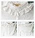 Angel Sweet Women's Lace Stand Peter Pan Detachable Fake Collar Cuff Cotton Choker Tie White Vintage Detachable Half Shirts Blouse Dickey