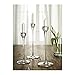 Long Stem Clear Glass Candleholder Candlestick Set