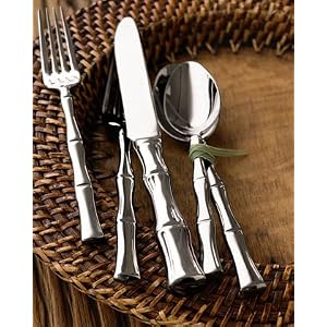 45Piece "Bamboo" Flatware