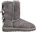 UGG Kids Girl's Bailey Bow (Little Kid/Big Kid) Grey, 3 Little Kid M