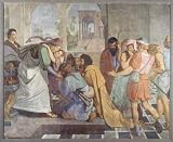 Peter von Cornelius (Fresco cycle of the Casa Bartholdy in Rom, Szene: Joseph, there are his brothers to recognize) Blac