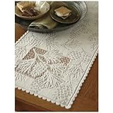 Heritage Lace Woodland 14-Inch by 45-Inch Runner, Ecru