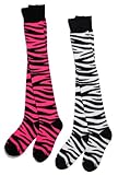 Zebra Over the Knee Mix & Match Socks