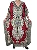 Beach Wear Kaftans Red Ethinc Printed Maxi Dress Caftan Holiday Gift