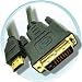 DVI / HDMI 19p Kabel mit vergoldeten Anschlüßen DVI 18 +1 (ca. 5m) z.B. Verbindungskabel für den Anschluß der Playstation 3 ( PS3 ) an einen TFT Bildschirm