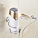 Tenworld Hair Dryer Rack Space Aluminum Bathroom Wall Holder Shelf Storage (B)