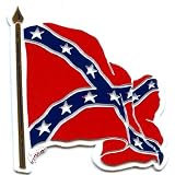 Wavy Confederate Flag Magnet