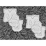 LogoArt Mississippi State Bulldogs Sterling Silver Team Font 3/8 Post Earrings