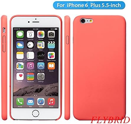 iPhone 6 Plus Case, FlyBrid [Matte Series] iPhone 6 Plus Case [Shockproof] [Scratch-Resistant] [Perfect Fit] Matte Soft Back Cover with Protective Soft-Interior Scratch Protection for iPhone 6 Plus (5.5 inch) (Pink)