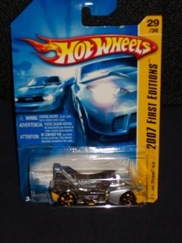 Hot Wheels 2007 029 29 First Editions Jet Threat 4.0 Yellow And Silver