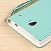 Sharp Aquos Crystal Case (306SH), MPERO FLEX FLIP Series Premium PU Leather Wallet [3 Pockets] Inner Flexible TPU Slim Fit Case for Aquos Crystal with Magnetic Flap & Hand Strap - Mint