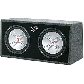 Kicker 07DCVR102 Ported enclosure with dual 10" CompVR subwoofers