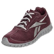 REEBOK Realflex Suede Men's Running Shoes, Light Maroon/Tin Grey/Pure Silver