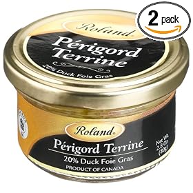 Roland Pate, Perigord Terrine With 20% Foie Gras, 2.8-Ounce Jars (Pack of 2)