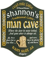Irish Man Cave Manchester Design Personalized 18x14