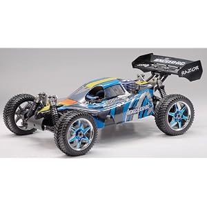 WILD Blue RAZOR 1/8th Scale Nitro Gas Radio Remote Controlled Buggy RC Car Ready to Run (RTR) .21 Engine