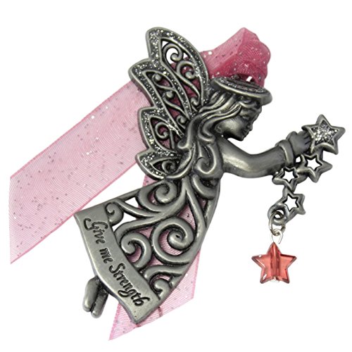 Angels Amongst Us “Give Me Strength” Pewter Ornament with Swarovski Crystals
