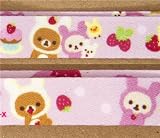 cute Rilakkuma bear lanyard cupcake strawberry