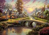 Gibsons Puzzle - Sunset on Lamplight Lane (1000 pieces)