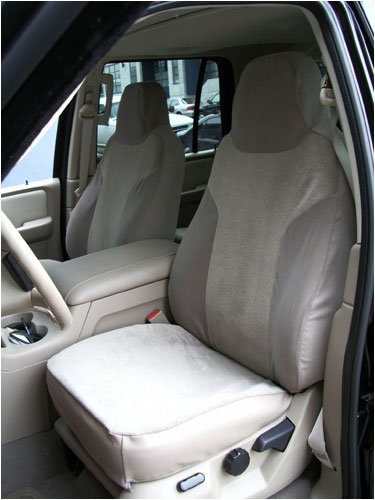 OEM Grey SEATCOVERS - Ford Ranger 1998 - 2002 Front 60/40 Split w/ High Back Buckets & Arm (1 Pair - fits 1998, 1999, 2000, 2001, 2002 models)