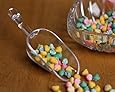 Candy Scoop Set - Package of 6 Clear Plastic Scoops for Wedding and Party Candy Buffets