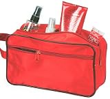 Ensign Peak Toiletry Travel / Shaving Bag, Red