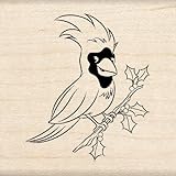 Inkadinkado Cute Cardinal Wood Stamp