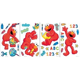 Sesame Street Time to Learn Self-Stick Room Applique