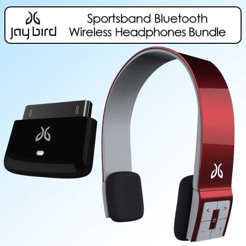 JayBird SB2TR Sportsband Bluetooth Wireless Headphones Apple Red Bundle JayBird SB2TR Sportsband Bluetooth Wireless Headphones Apple Red Bundle