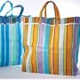 Two's Company Striped Newport Tote (18' X 20 3/4" L, Multi-Color)