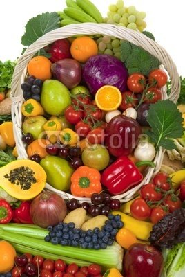Wallmonkeys Peel and Stick Wall Decals - Vegetables and Fruits - 60