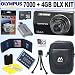 Olympus Stylus 7000 12MP Digital Camera (Black) + 4GB Deluxe Accessory Kit