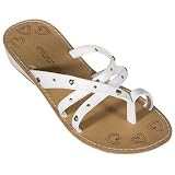Xhilaration Karlane Toe Thong Sandals - White