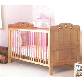 O Baby LISA Cotbed- Country Pine + FREE Mattress