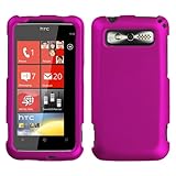 Titanium Solid Hot Pink Hard Protector Case Cover For HTC 7 Trophy
