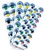 Peel 'n Stick Wiggle Eyes - Assorted Colors with Painted Eyelashes - Pack of 100