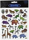 Multi-Colored Stickers-Jungle Animals