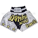 L * DUO SILVA * Muay Thai Kickboxing Boxing Shorts