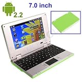Green 7" Mini Netbook Laptop Notebook WIFI Windows 2GB HD WindowsCE