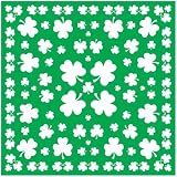 St. Patrick's Day Shamrock Bandana 22 in. x 22 in. Pkg/1