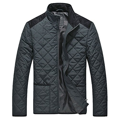 Lesmart Men's Cotton Jackets Short Stylish Fashion Coat for Spring Autumn Winter